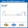 Push bar bloqueio de travessia de pânico dispositivo de saída de aço de pânico por porta hardware-ddpd022