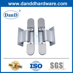 Liga de zinco ajustável dobradiça escondida alumínio escondido dobradiças de porta-ddch017
