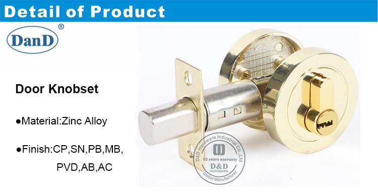 Bloqueio de porta de a&ccedil;o Lockset-DDLK022-D e D Hardware