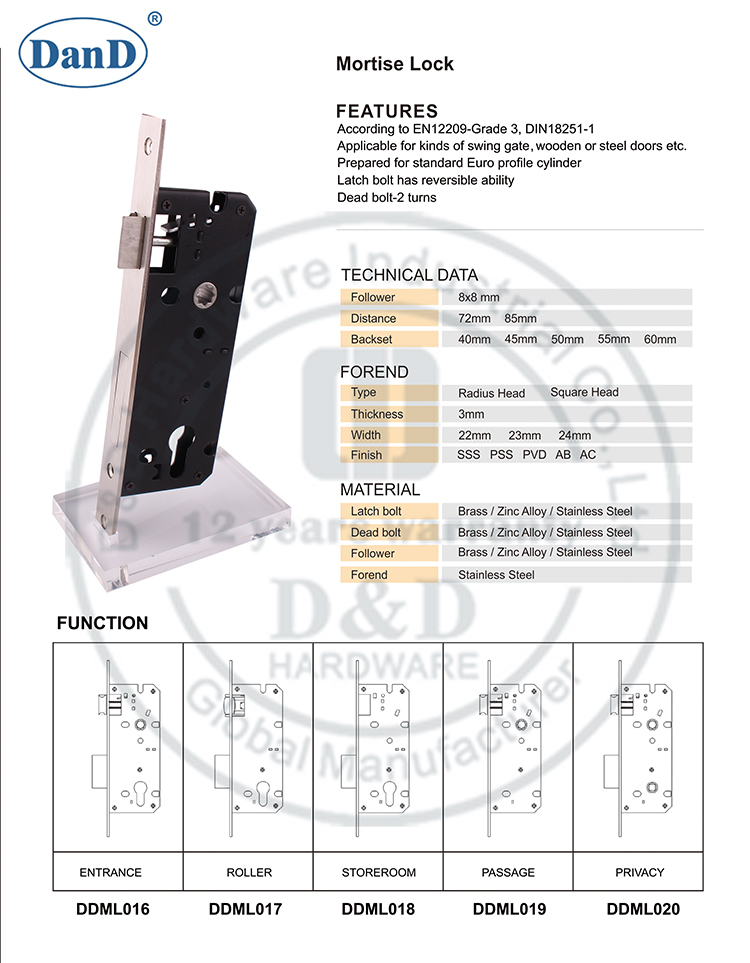 Lock de porta D e D Hardware-4585