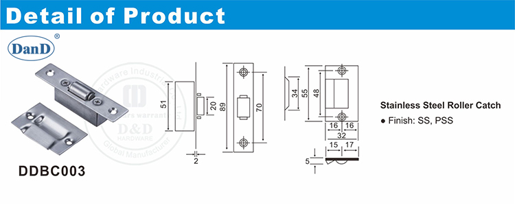 Captura da porta do rolo da mola para o hardware interno da porta-d e D