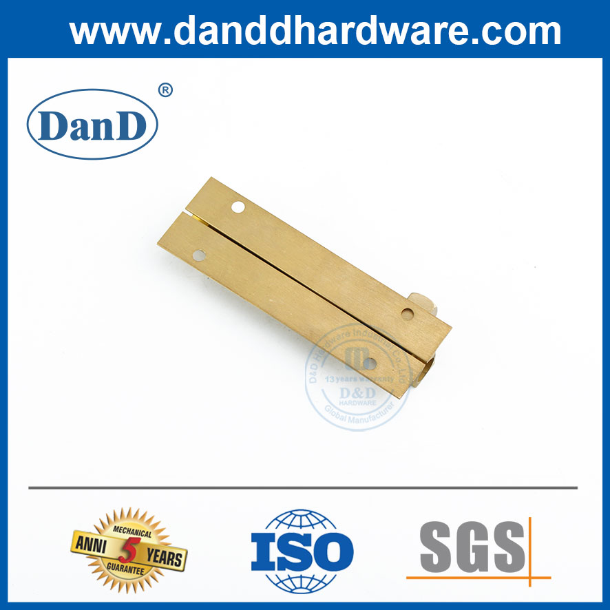 Trava de parafuso de barril de acabamento de cetim de cetim de 4 polegadas na trava do parafuso de brass msterial-ddd016