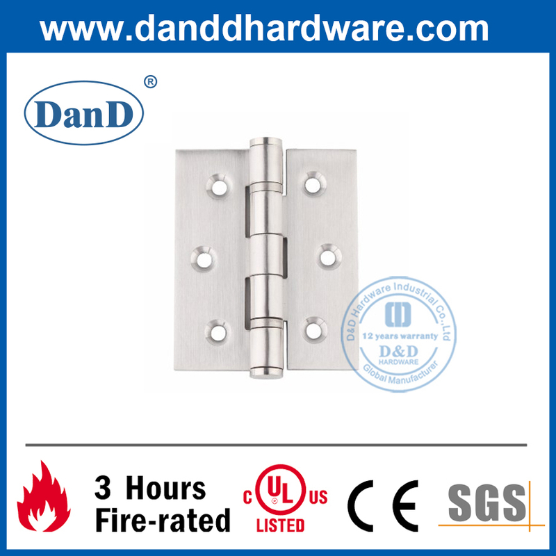Dobradiça de 1 polegada de aço inoxidável de 201 polegadas para porta interior - DDSSS048-B