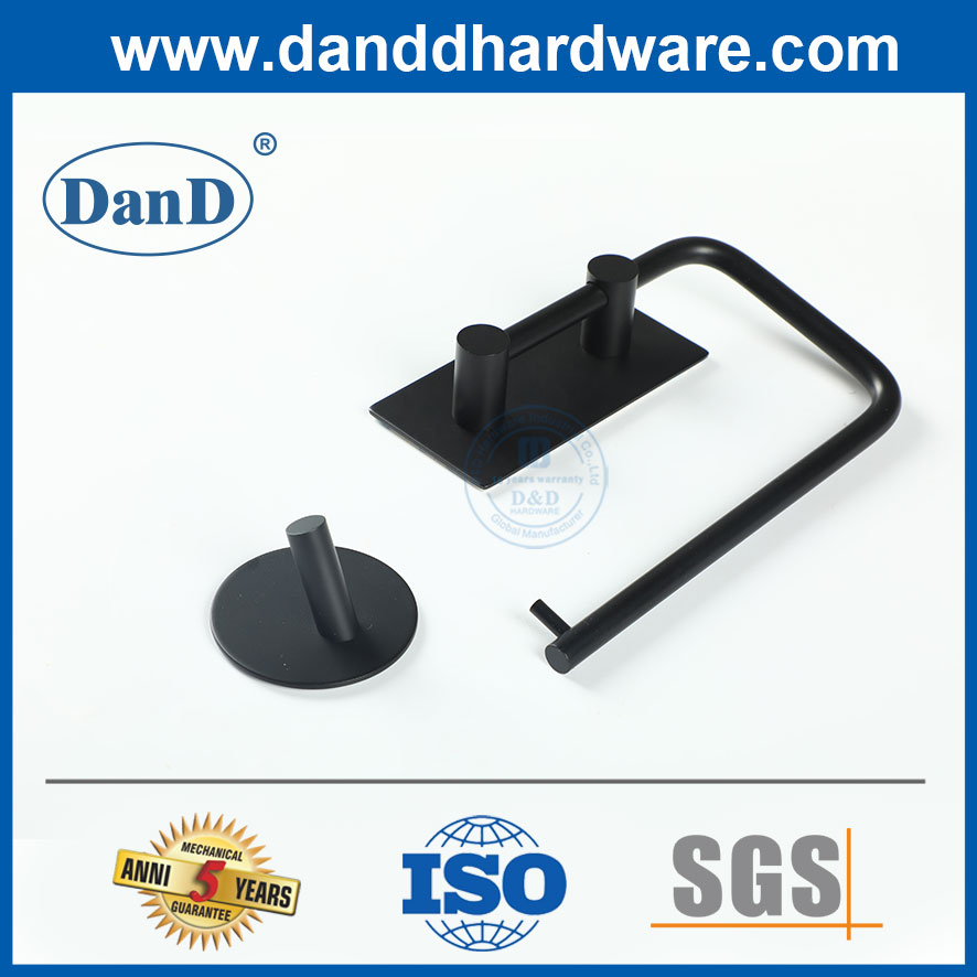 Ganchos de roupas ganchos de parede de chuveiro ganchos de casaco preto fosco para parede-ddtc017