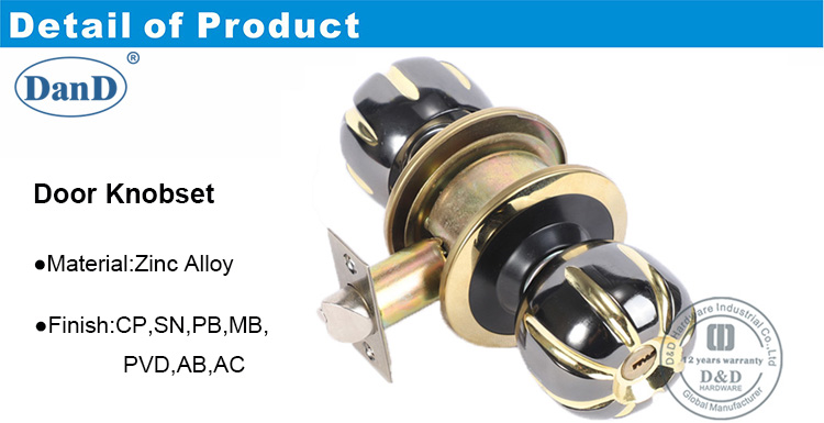 Punho de porta Lock-DDLK058-D e D Hardware