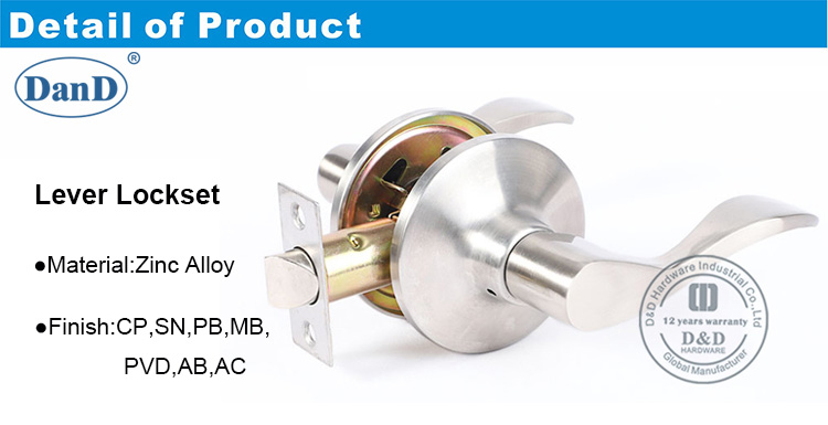 Alavanca de porta Lock-DDLK069-D e D Hardware