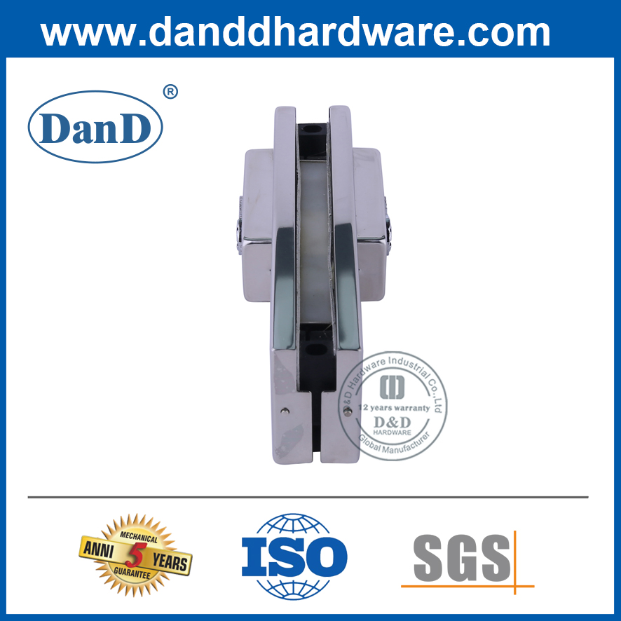 Ajuste da porta de vidro endurecido Lock de aço inoxidável- DDPT004