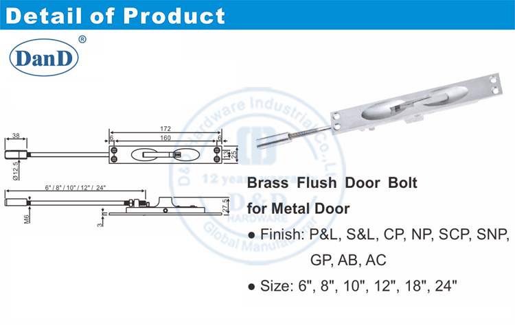 Slide Slide Bolt-D e D Hardware