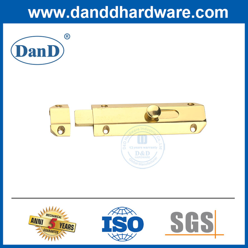 Parafusos de cano de trava de porta de latão polida para portas francesas-DDDB017