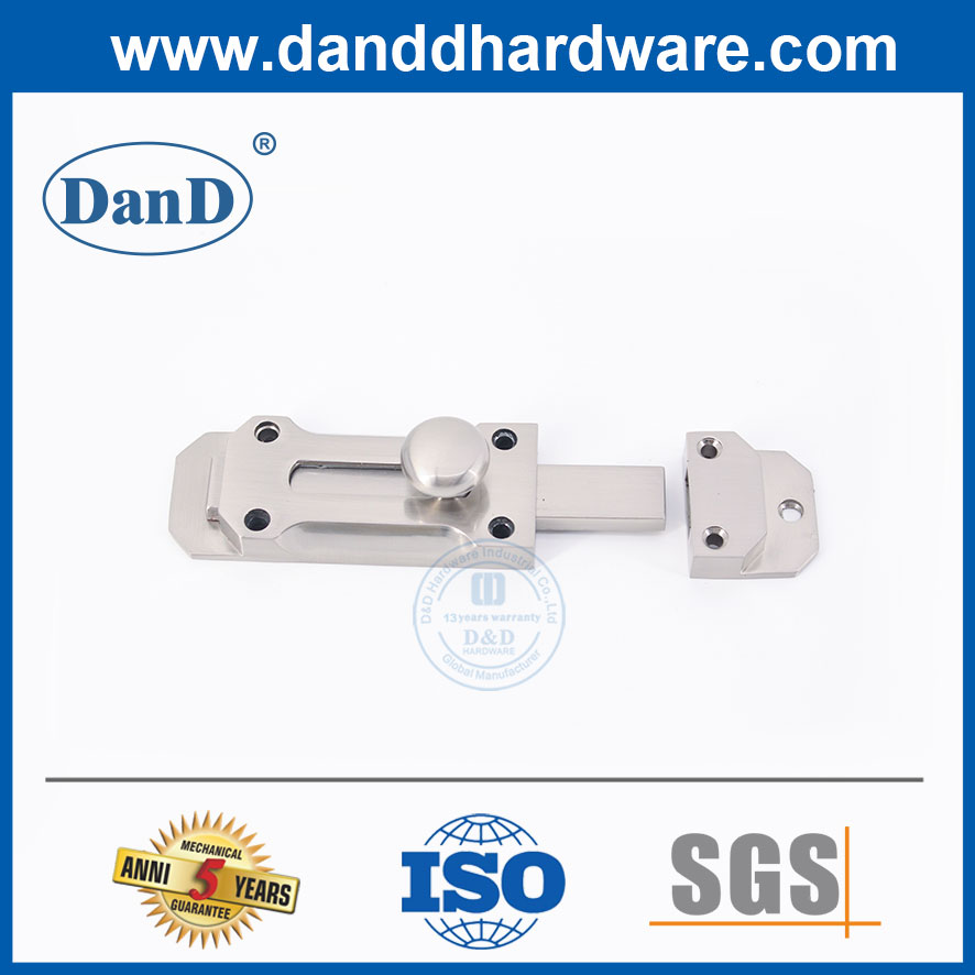 Liga de zinco cetim de níquel portão da porta parafusos parafusos de superfície da porta comercial -dddb025