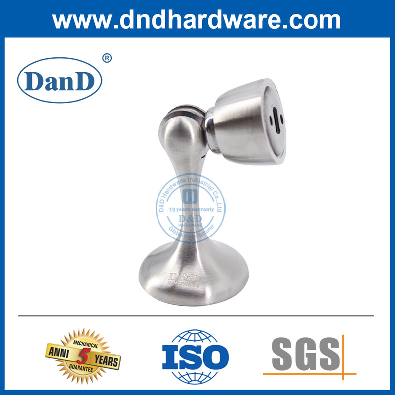 Porta de liga de zinco em aço inoxidável Porta de portas de prata PARADAS MAGNETS STOPS-DDDS027