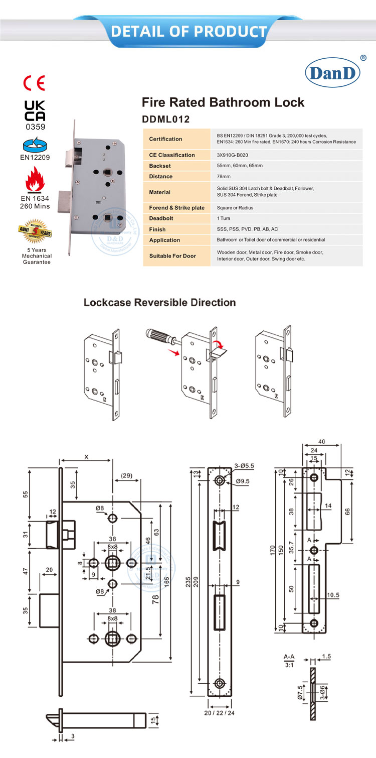 Trava da porta do banheiro