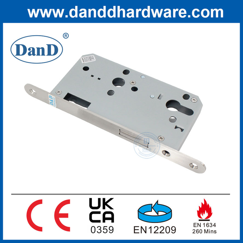 Incêndio de aço inoxidável profissional Classificação de segurança Mortise da porta interior Lock-DDML013R-6072