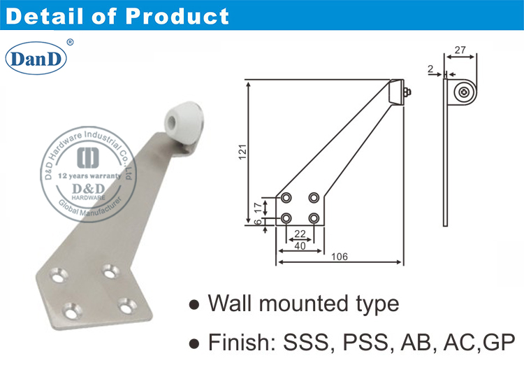 Hardware de tampa d e d da porta da frente