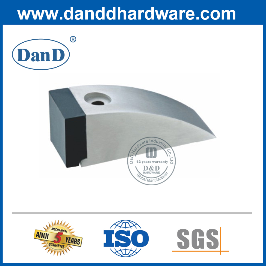 Parada de porta de borracha de aço inoxidável para porta externa-DDDS012