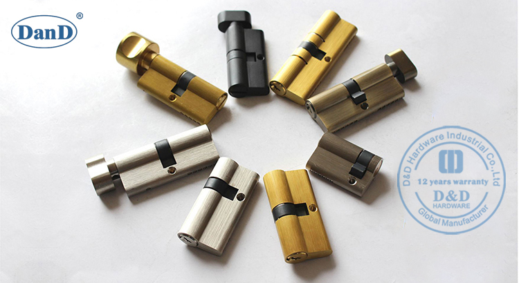 Cilindro de bloqueio de porta-d e d hardware