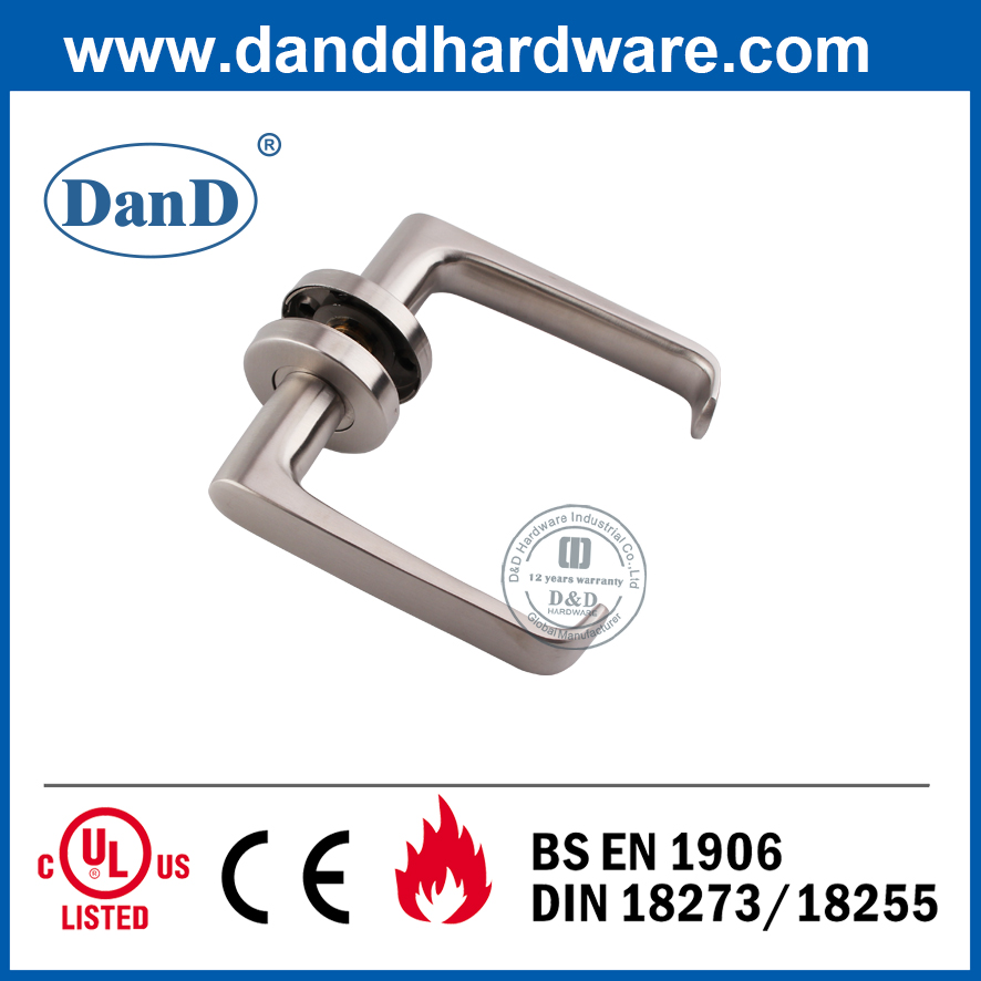 Aço Inoxidável 304 Moderna Alavanca Sólida Porta Exterior Handle-DDSH036