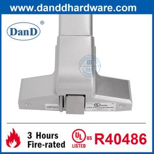 Dispositivos de saída de aro de aço UL listado Hardware de barra de pânico com incêndio para porta-ddpd003