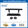 Mandilhas de porta de celeiro ao ar livre Matt preto aço inoxidável Hardware da porta de aço alças-ddbd102