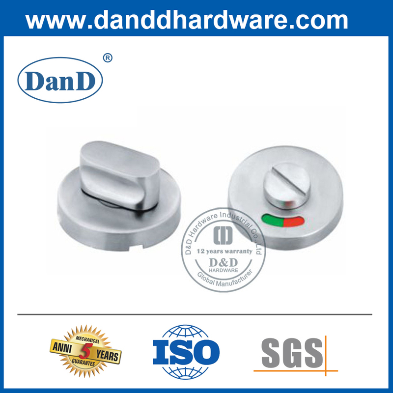 Aço inoxidável thumburn e liberação com indicador para WC DDIK002