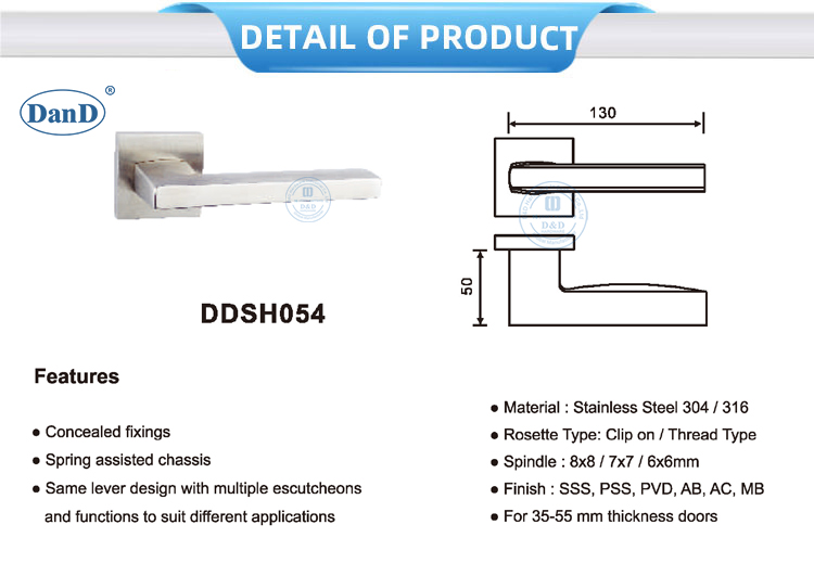 Ma&ccedil;aneta da porta quadrada