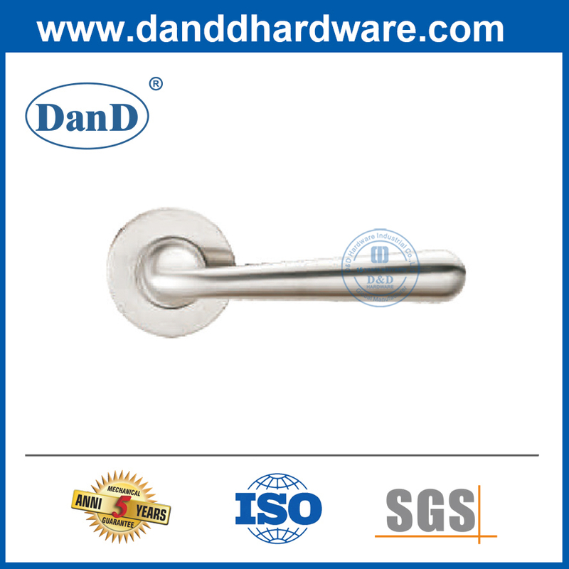Alavanca sólida da porta comercial Manuseamento SS304 Manças de porta de entrada para euro Market-DDSH052