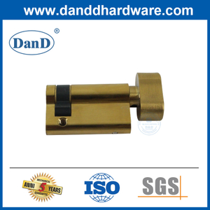 Cilindro de bloqueio por porta de meio cilindro de bronze sólido 45 mm para porta de madeira-ddlc009