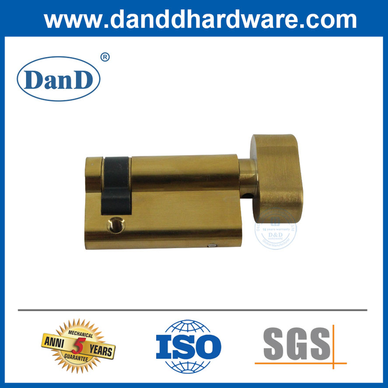Cilindro de bloqueio por porta de meio cilindro de bronze sólido 45 mm para porta de madeira-ddlc009