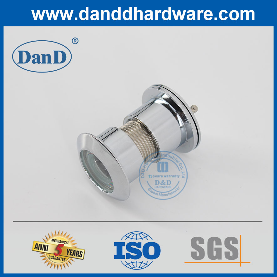 Visualizador de olho de vista grande do cromo polido para a porta principal-DDDV003