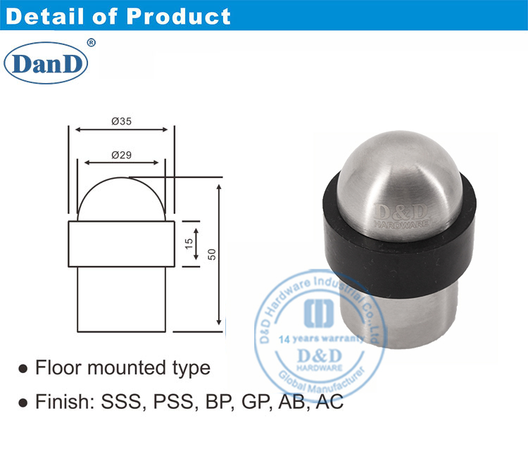 Rolha da porta de borracha