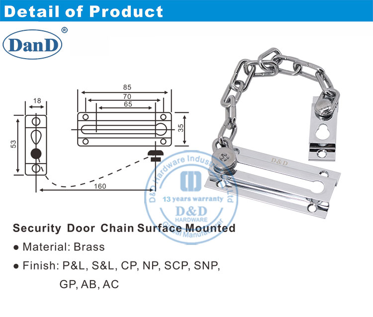Trava da corrente de apartamentos