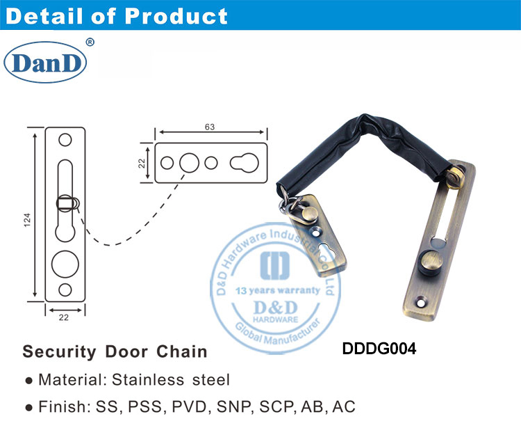 Trava da corrente interna 