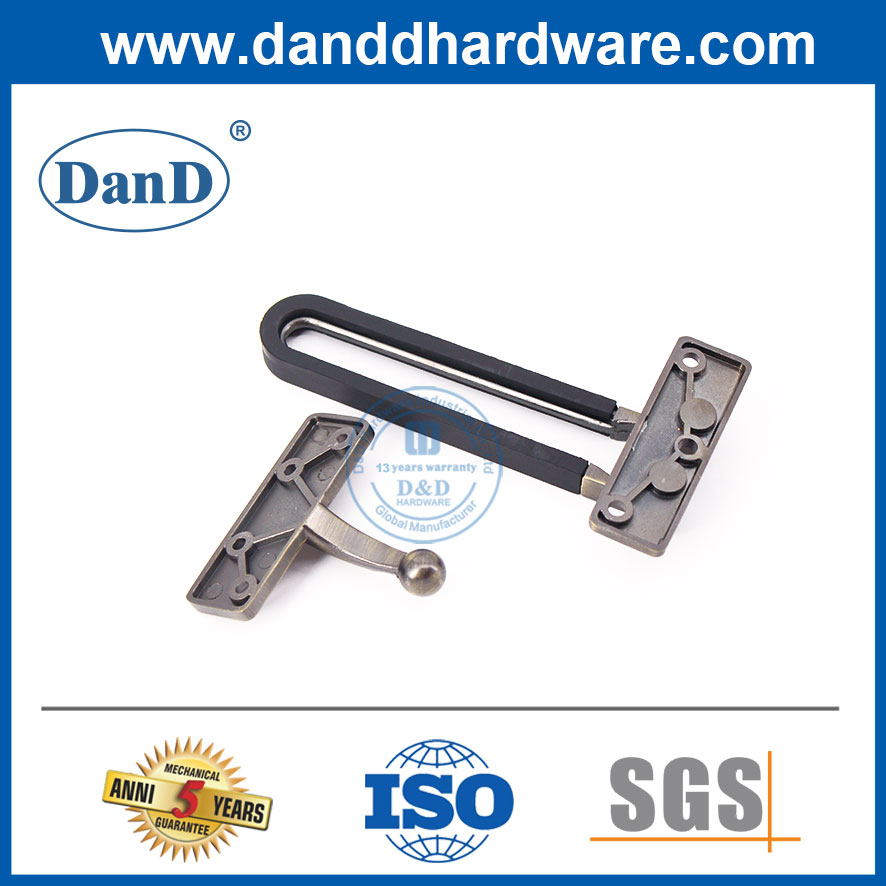 Guarda de madeira de madeira de latão antigo trava de liga de zinco Guards-dddg008