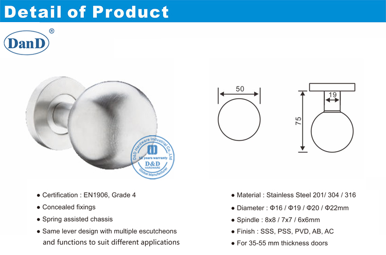 Hardware da porta de fogo-d e d