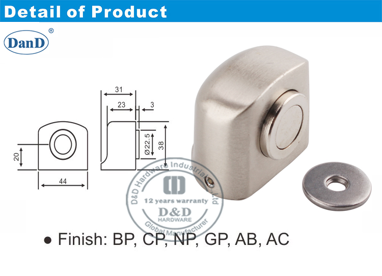 Tampa de porta de seguran&ccedil;a hardware D e D