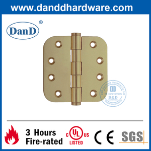 Liteira de latão sólido junta redonda porta de canto dobradiça-DDBH009