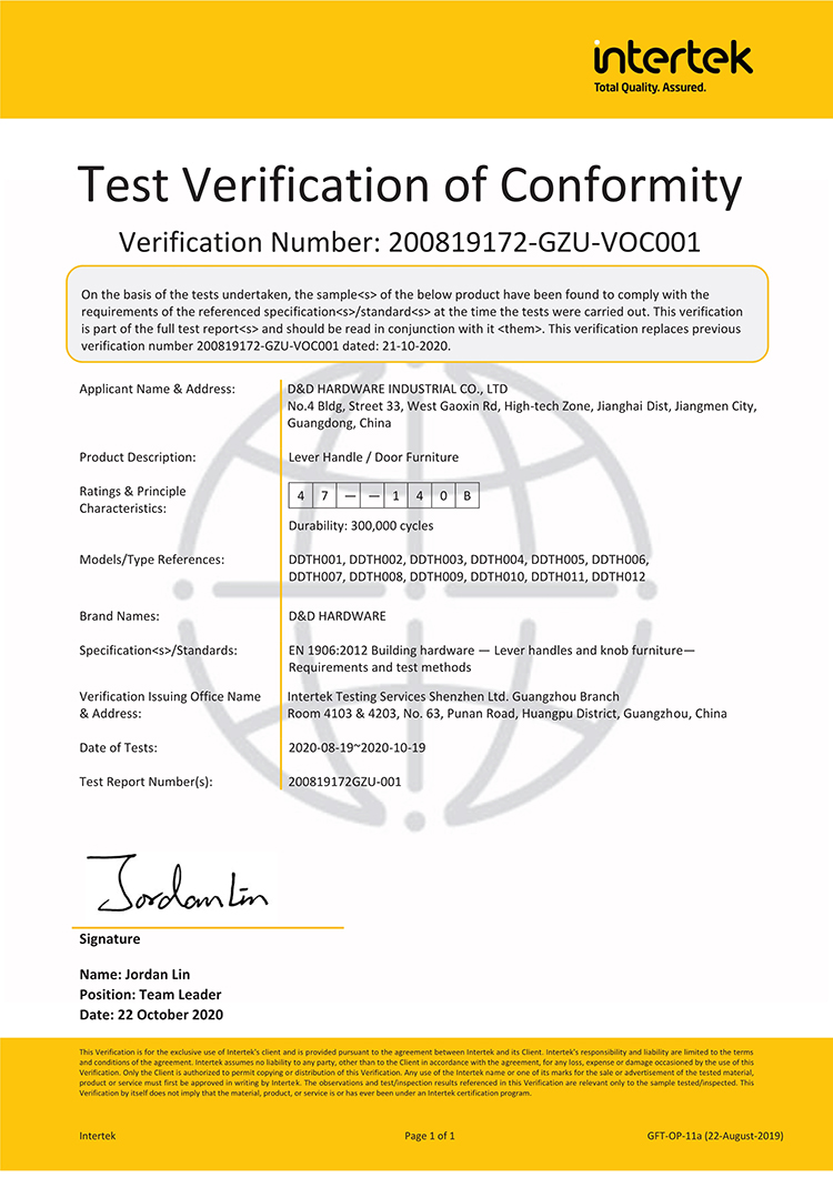 En 1906 alavanca de alavanca-d e d hardware