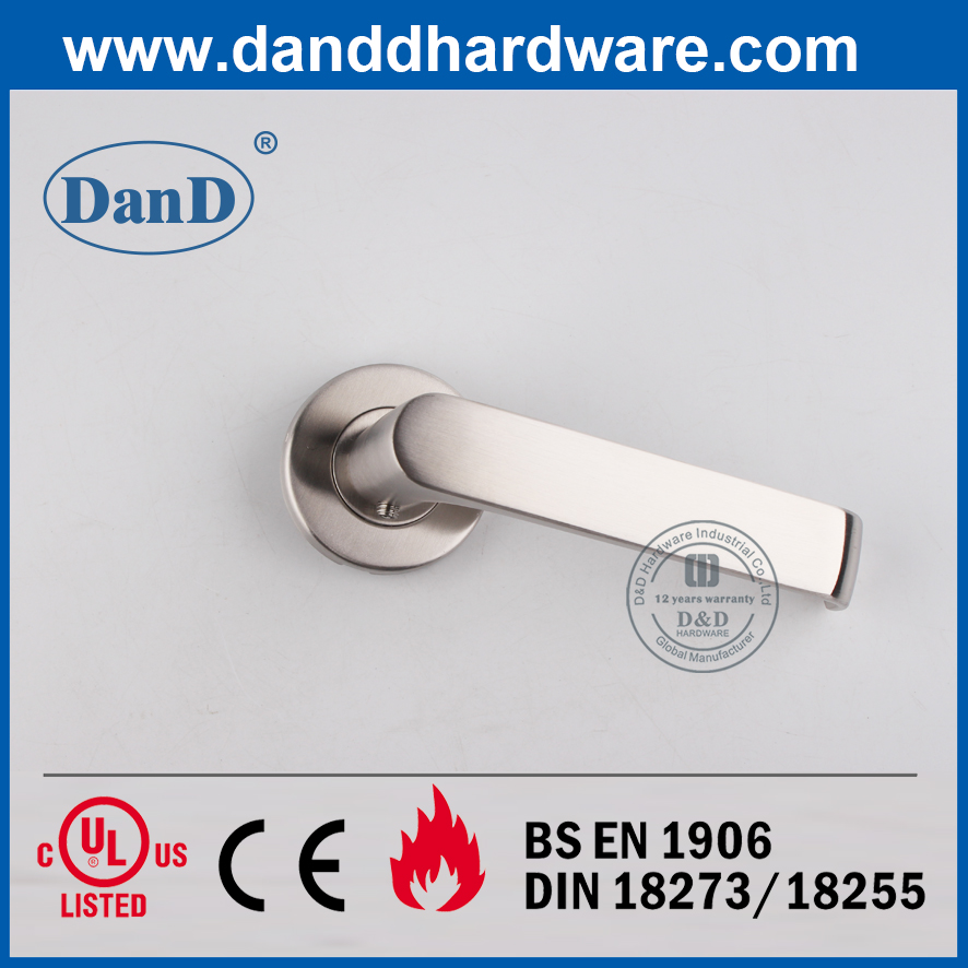 Aço Inoxidável 304 Moderna Alavanca Sólida Porta Exterior Handle-DDSH036
