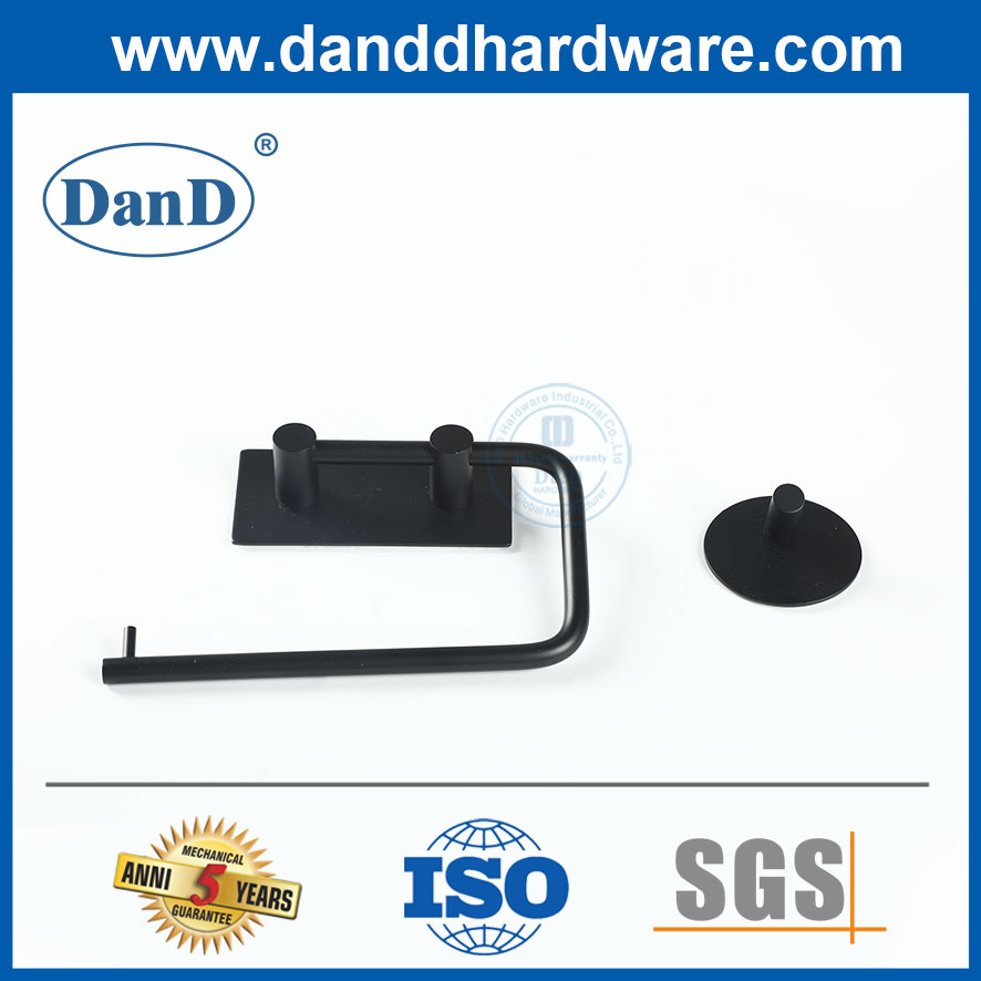 Ganchos de roupas ganchos de parede de chuveiro ganchos de casaco preto fosco para parede-ddtc017