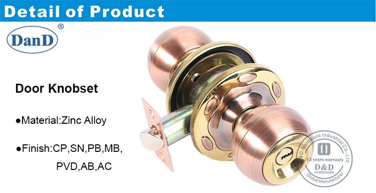 Bloqueio da porta para porta de metal-ddlk054-d e d hardware