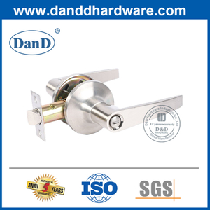 Liga de zinco moderna Privacidade Tubular Lockset para banheiro-DDLK016