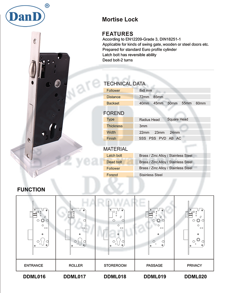 Mortise Lock-D e D Hardware-4585