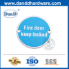 Porta de fogo de aço inoxidável assinatura placa placa-ddsp010