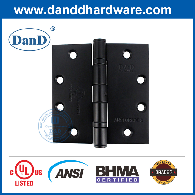 SUS304 ANSI Grau 2 Black Tamanho padrão NRP interno da porta Hardware-DDSS001-Ansi-2-4.5x4.5x3.4